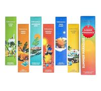 Folkulture Incense Sticks (120 Sticks) | Set of 6 Premium Summer Incense for Yoga, Meditation, Aromatherapy | No Charcoal, Organic, Non Toxic, 45 Mins Long Burning | Mango, Coconut, Pineapple Insence
