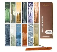 Folkulture Incense Sticks (240 Sticks) | Set of 12 Premium Incense Sticks Variety Pack Aromatherapy Gifts | No Charcoal, Organic, Non Toxic, 45 Mins, Long Burning Palo Santo, Sandalwood Insence-Sticks