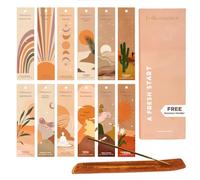 Folkulture Incense Sticks (240Sticks) | Pack of 12 Premium Incense For Yoga, Meditation, Aromatherapy | No Charcoal, Organic, Non Toxic, 45 Mins, Long Burning Palo Santo, Sandalwood, Insence-Sticks