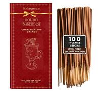 Folkulture Incense Sticks | Set of 120 Insence-sticks With Holder for Relaxation |Cinnamon & Orange Incense| Organic, Slow Burning & Non Toxic Inscents | Luxe Fragrances for Meditation