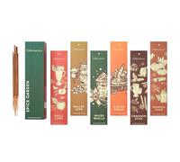 Folkulture Incense Sticks | Set of 6 (120) Insence-Sticks with Holder for Relaxation | Pumpkin Spice, Vanilla Incenses | Organic, Slow Burning Apple, Cinnamon Inscents for Meditation