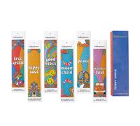 Folkulture Incense Sticks - Set of 6 Insenses Variety Pack (120 Sticks)- Opium Poppy Patchouli Mango Pineapple Aqua Cedar Lotus Balsam Cedarwood