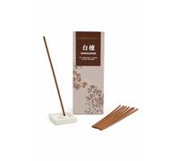 Folkulture Japanese Sandalwood Incense Sticks with Holder | 60 Premium Incense | No Charcoal, No Black Smoke | Classic Sandalwood Aroma for Meditation & Prayer | Organic, Non-Toxic Incense