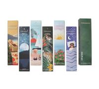 Folkulture Incense Sticks - Set of 6 Insenses (120 Insense Sticks) for Relaxation - Balsam Cedarwood, White Woods & Oud, Pumpkin Spice, Peppermint - Joss Sticks, Incense Sticks Multipack (Unwind)