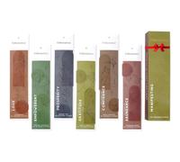 Folkulture Premium Incense Sticks Coffee, Frankincense, Pack of 6-120 | Non Toxic, No Charcoal, Organic, 45 Mins Long Burning, Mint Incense for Manifesting, Aromatherapy, Gifts, Relaxation