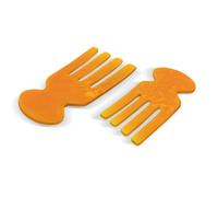 Folkulture Salad Tongs or Salad Servers for Serving (Sunny Orange, 8 Inch)