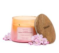 Folkulture Scented Candle | 8.81 Oz - Cherry Blossom Candles for Home Scented | Soy Candle or Non Toxic Candles for Relaxing | Long Lasting Pink Candle for Relaxation Gifts for Women