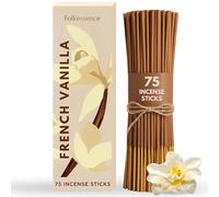 Folkulture Vanilla Fall Incense Sticks | Pack of 75 Insense Sticks for Aromatherapy & Meditation | Relaxation Gifts for Women | No Charcoal, Organic, Non-Toxic, 45 Mins Burn Time Fall Inscents-Sticks