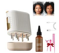 Follicle Activator 3.0 Free Chebe Hair Growth Oil, Curlic Follicle Activator 3.0 Scalp Machine, Electric Scalp Massager Hair Growth with Hair Oil & 6ml Tank(1pcs)