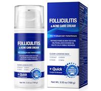 Folliculitis Cream for Face, Scalp & Body - Multi-Purpose Herbal Formula for Oily, Blemish-Prone Skin, Helps Calm Irritation, Reduce Excess Oil & Soothe Razor Bumps, 100g