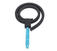 Follow Focus Ring Belt, Camera Focusing Ring Follow Focus Zoom Lens Lever for DLSR, Adjustable From 49mm to 82mm, Rubber Flexible Gear Belt with Adjustable Handle