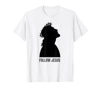 Follow Jesus Silhouette Crown of Thorns T-Shirt