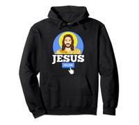 Follow Jesus Social Media Influencer Funny Christian Pullover Hoodie