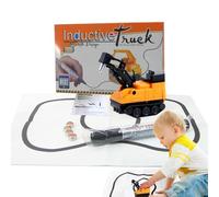 Follow Line Inductive Car - Guided Toy Vehicle, Automatic Path Tracking System, Heavy Duty Smart Sensor Build | Educational STEM Learning Toy For Kids Robotics Practice Coding Development