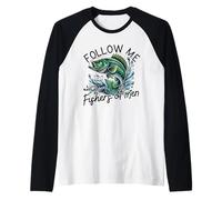 Follow Me and I'll Make You Fishers of Men Raglan Baseball Tee