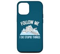 Follow Me I Do Stupid Things Funny Powder Skiing Case for iPhone 12/12 Pro