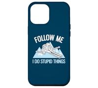 Follow Me I Do Stupid Things Funny Powder Skiing Case for iPhone 12 Pro Max