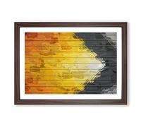 Follow Me in Abstract Framed Print | A2 Walnut Framed Wall Art | Ready to Hang | Abstract Fantasy Picture | Living Room Bedroom Lounge Office