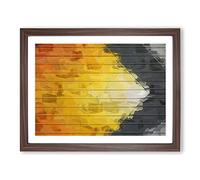 Follow Me In Abstract Modern Art Framed Print | A4 Walnut Framed Wall Art | Ready to Hang | Abstract Fantasy Picture | Living Room Bedroom Lounge Office