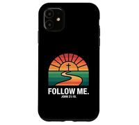 Follow Me John 21:19 Christian Sunset Pathway Design Case for iPhone 11