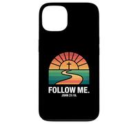 Follow Me John 21:19 Christian Sunset Pathway Design Case for iPhone 13
