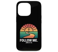Follow Me John 21:19 Christian Sunset Pathway Design Case for iPhone 13 Pro