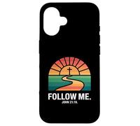 Follow Me John 21:19 Christian Sunset Pathway Design Case for iPhone 16