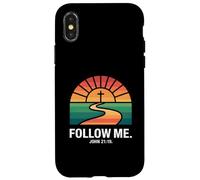 Follow Me John 21:19 Christian Sunset Pathway Design Case for iPhone X/XS
