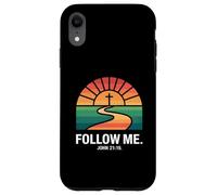 Follow Me John 21:19 Christian Sunset Pathway Design Case for iPhone XR