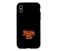 Follow Me Matthew 4:19 Retro Christian Typography Case for iPhone X/XS