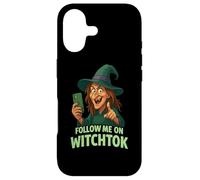 Follow Me on Witchtok Funny Old Witch with Phone Halloween Case for iPhone 17