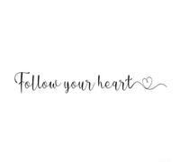 Follow Me Wall Sticker 60cm PVC Decal Follow Me Wall Sticker