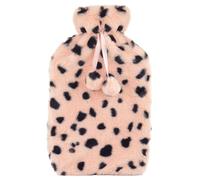 Follow that Dream Plush Faux Fur Cover 2L Hot Water Bottle (Pink Leopard)