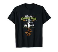 Follow The Caffeine Trail Teacher Life Design T-Shirt