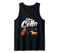 Follow The Cello Violoncello Dog Lover Gift Cellist Tank Top