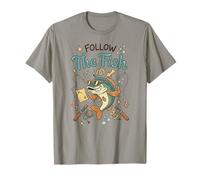 Follow The Fish - Fishing Lover Fisherman Angler Angling T-Shirt