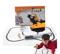 Follow-The-lin Excavator Toy - Cartoon Construction Vehicle, Optical Sensor Follower, STEM Learning Tool | Engaging Track Builder, Sparks Imagination, Perfect For Children Over 3 Years