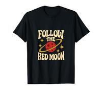 Follow The Red Moon Astrology Psychedelic Graphic T-Shirt