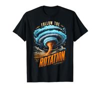 Follow the Rotation Tornado Weather Value Graphic T-Shirt