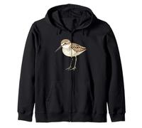 Follow the Sandpiper Bird by the Seaside Outfit for Birds Zip Hoodie