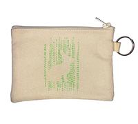Follow The White Rabbit Key Chain Coin Purse Beige