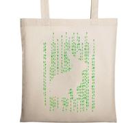 Follow The White Rabbit Natural Ecological Cotton Tote Bag Beige