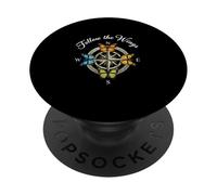 Follow The Wings Compass Butterfly Lover Explorer PopSockets Adhesive PopGrip