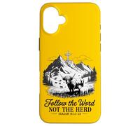 Follow The Word Not The Herd Christian - Bible Verse Faith Case for iPhone 16 Plus