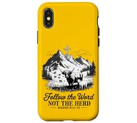 Follow The Word Not The Herd Christian - Bible Verse Faith Case for iPhone X/XS
