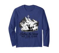 Follow The Word Not The Herd Christian - Bible Verse Faith Long Sleeve T-Shirt