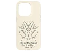 Follow the Word Not the Herd Christian Bible Verse Isaiah Case for iPhone 15 Pro