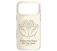 Follow the Word Not the Herd Christian Bible Verse Isaiah Case for iPhone 17 Pro Max