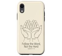 Follow the Word Not the Herd Christian Bible Verse Isaiah Case for iPhone XR