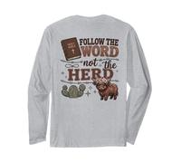 Follow The Word Not The Herd Christian Bible Verse Scripture Long Sleeve T-Shirt